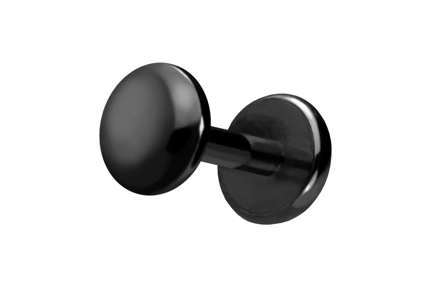 Titan Labret Piercing mit Push Fit DISC